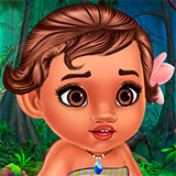 Малышка Моана: Фейс-арт